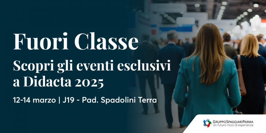 A firenze, dal 12 al 14 marzo, va in scena la rassegna fuori classe organizzata da gruppo spaggiari parma